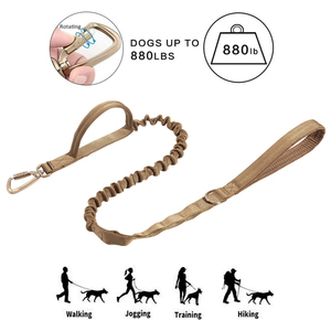 Alüminyum kanca klipler Bungee köpek eğitim tasma taktik elastik köpek oyuncağı <span class=keywords><strong>2</strong></span> kontrol kolu ile açar - Product Image 5