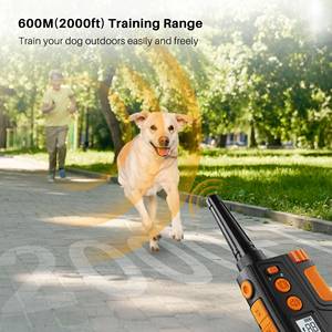 Collier de dressage pour chien rechargeable, double canal, télécommande 2000 pieds, verrouillage par bouton anti-erreur, pour entraînement d'animaux - Product Image 1
