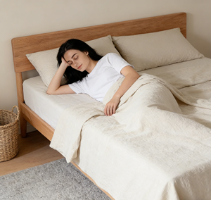 <span class=keywords><strong>Lenzuola</strong></span> in Puro Lino <span class=keywords><strong>Francese</strong></span> 100% di Fabbrica, Set 4 Pezzi King Size con Tasche Profonde 16 Pollici, Traspiranti e Durevoli, Produttore OEM ODM Personalizzabile - Product Image 2