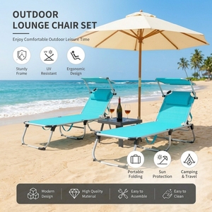 Tumbona Plegable Portátil con Toldo Integrado y Almohada, Cama Exterior Resistente a la Intemperie para Hoteles en la Orilla del Mar - Product Image 4