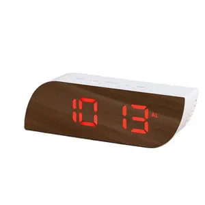 LED Alarm Clock Time Memory Snooze Function Brightness Adjustable Temperature And Humidity Clock Night Mode