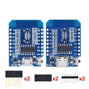 D1 Mini ESP8266 WiFi Entwicklungsboard Typ-C und Micro USB ESP-12F CH340G V2 3.3V IoT-Modul mit Pins - Product Image 1