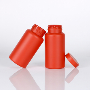 Lớn màu đỏ thuốc bổ sung chai 250cc,400cc,500cc,600cc, PET Pill chai rỗng viên nang nhựa container - Product Image 2