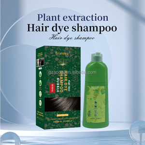 Shampoo colorant capillaire professionnel BRIMLES 3 en 1 en gros, huile d'argan, <span class=keywords><strong>couleur</strong></span> de cheveux naturelle permanente, shampooing brun châtain, femmes et hommes - Product Image 4