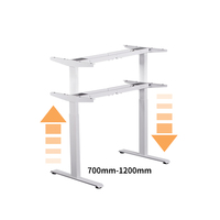 Mobilier de bureau réglable en hauteur contrôleur de bureau double moteur levage cadre de bureau électrique 2 étages poste de travail bureau Farme