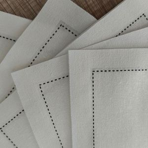 <b>White</b> Folded Floral Placemats Cotton Napkins Dining <b>Coasters</b> for Wedding - Product Image 5