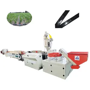 Máquina de cinta de riego por goteo de emisor plano de 300 m/min para línea de producción de máquina de fabricación de tubos de PE de 16-20mm para agricultura