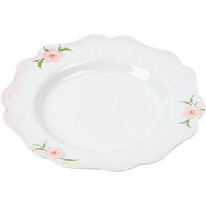 Guanlan <b>Ceramics</b> Hand Painted Peach Blossom <b>Plate</b> Irregular Shape Household Fruit Dish Small Tea Table Accessory - Product Image 5