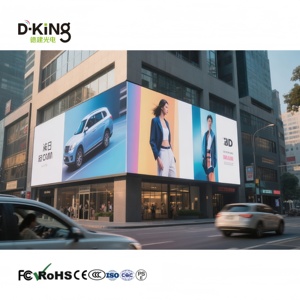 ป้ายโฆษณาดิจิทัล LED กลางแจ้งขนาดใหญ่แบบสองด้าน P6 P8 P10 พร้อมโครงสร้างเหล็กแบบกำหนดเองได้อย่างสมบูรณ์ - Product Image 5