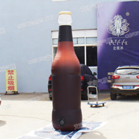Marca promocional gigante botella inflable publicidad personalizada botella de cerveza inflable réplica impermeable botella de Cola inflable
