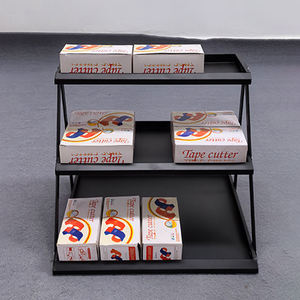 Estante pequeño trapezoidal de metal para supermercado, exhibición multicapa de Servicio Ligero para Snack Gum, tienda de conveniencia, estante de almacenamiento para <span class=keywords><strong>cajero</strong></span> - Product Image 5