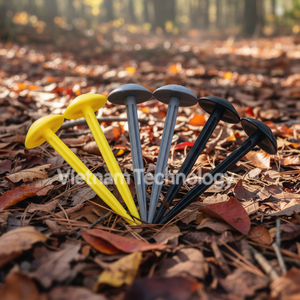 YACHUANGXIN VIETNAM Industrial Grade Outdoor Camping Tent <b>Pegs</b> & Mushroom Head Small PP <b>Ground</b> Nails All Seasons Use - Product Image 4