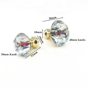 Handle and <strong>Knob</strong> CX725 European Style Decorative Glass <strong>Crystal</strong> <strong>Gold</strong> Kitchen Cabinet Door <strong>Knobs</strong> Handles Elegant <strong>Knobs</strong> Handles - Product Image 6