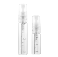 2ml 3ml 5ml 10ml Bouteille graduée Vaporisateur de parfum en verre transparent Lotion portable de voyage