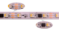 Bande LED numérique flexible à haute luminosité, dimmable, UCS2904 RGBW DC24V 72 LED, pour éclairages de scène, éclairages DJ, décorations de Noël