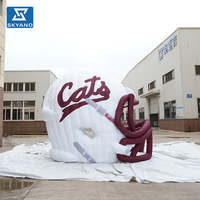Arco Inflable Gigante Personalizado con Forma de Casco de Fútbol Americano para Eventos Deportivos al Aire Libre, Publicidad, Decoración de Paisajes