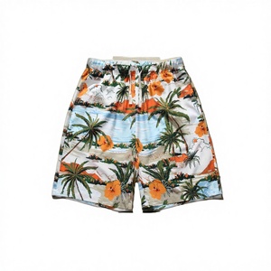 Shorts Capri d'été pour hommes, taille haute, sportifs, respirants, séchage rapide, écologiques, 100% polyester - Product Image 2