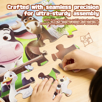 Jeu de puzzle personnalisé de 48 pièces, jouet éducatif de dessin animé pour adultes et enfants, vente en gros