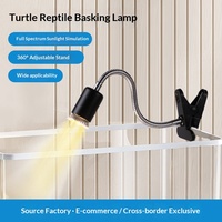 Lampe chauffante UVA UVB pour reptiles, à fixation par pince, lumière solaire à spectre complet pour tortue, lézard, gecko, calcium