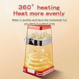 Red Electric <b>Popcorn</b> Maker Mini Fully Automatic <b>Popcorn</b> <b>Machine</b> Household Snack Kettle - Product Image 6