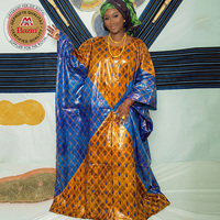 Robe longue traditionnelle malienne Bazin Riche Boubou Dashiki pour femme, collection 2026, originale, pour mariage, par Noble Printing
