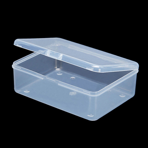Farmer Mani 2 Pcs Lightweight Modern Small Plastic <strong>Rectangular</strong> <strong>Clear</strong> Storage <strong>Containers</strong> Box Lid for Collecting Items Game Pieces - Product Image 4