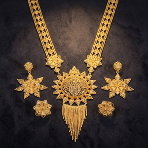 Wholesale Fashion <b>Necklaces</b> 14K 18K 24K Gold Filled Brass Dubai Style Turkey Jewelry Set Traditional Turkish Design Jewelry Set - Product Image 4