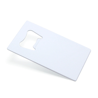 Ouvre-bouteille rectangulaire en métal blanc vierge pour sublimation, idéal pour cadeaux DIY, outils de cuisine, bars, restaurants et fêtes