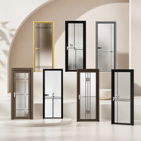 Porte coulissante en aluminium sur mesure, étanche, pour séparation de cuisine, anti-graisse, facile à nettoyer