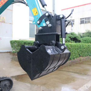 0,8-<span class=keywords><strong>2</strong></span> ton minigraafmachine klemschaal grijper kleine klemschaal emmer aanbouw voor minigraafmachines - Product Image 3