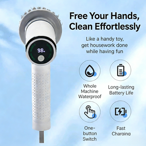 Brosse de nettoyage électrique multifonctionnelle avec têtes remplaçables, réglage à 2 vitesses - Product Image 3