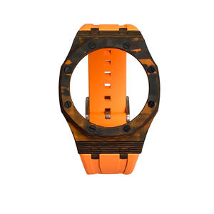 2100 accesorios G <span class=keywords><strong>Sh</strong></span> Ock funda de reloj de fibra de carbono luminosa para C Asio G Mod Kit correa de silicona de Metal para mujeres y hombres - Product Image 4