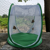 13 x 14,5 Zoll Solides Muster Schmetterlings-Mantis-Zuchtterrarium aus Stahldraht, umweltfreundlicher Pop-up-Habitat-Käfig für kleine Tiere