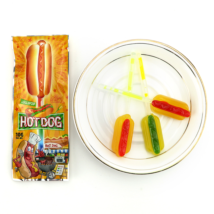 Hot-dog lollipop