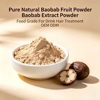 Poudre de fruit de baobab pure et naturelle, extrait de baobab en poudre, qualité alimentaire, pour boisson, traitement des cheveux, OEM ODM