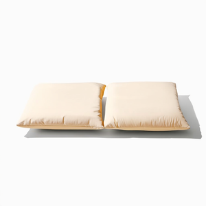 Coussin d'extérieur D0100X38VST Crème 100% Polyester Carré Moyen pour Palettes Tissu Tressé Toutes Saisons - Product Image 1