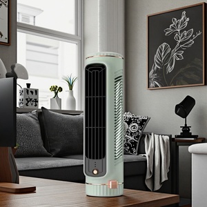 Ventilador de Torre Eléctrico Portátil de 3 Velocidades, Diseño que Ahorra Espacio, Bajo Precio, Plástico, Mecánico, con Batería, para Uso Doméstico, Solar - Product Image 2