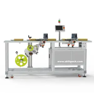 Label Applicator Automatic Automatic Thin Cans Bottom Label Applicator Easy Operation Labeling Machine