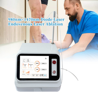 Nouvelle machine de traitement endoveineux à diode EVLT 980nm 1470nm pour l'élimination des varices des jambes (modèle 2026)