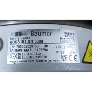 Original <b>Used</b> Baumer HOGS151DN5000 Sine Encoder HOGS151 DN 5000 700002529753 1799294 - Product Image 1