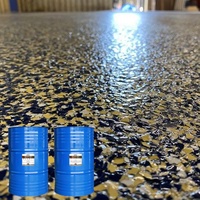 Fournisseur d'époxy auto-nivelant Flake Chips Revêtement de sol époxy Résine imperméable Résistance à la saleté et au jaunissement pour table