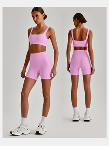 Shorts de Yoga de Cintura Alta para <span class=keywords><strong>Mujer</strong></span>, Compresión de 3 Pulgadas, Ultra Suaves, Levanta Glúteos - Product Image 3