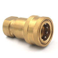 Raccord rapide forgé haute pression en laiton de 1/2 pouce avec double joint torique interchangeable pour tuyau d'eau et d'air