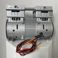 Compresseur d'air portable sans balais AC 220V 70DB tête de compresseur d'air sans huile à double cylindre silencieux pour la fabrication d'oxygène 10L