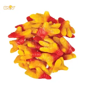 Fábrica personalizada surtido de frutas sabor pollo dedo del pie forma diversión Halloween gomosos dulces