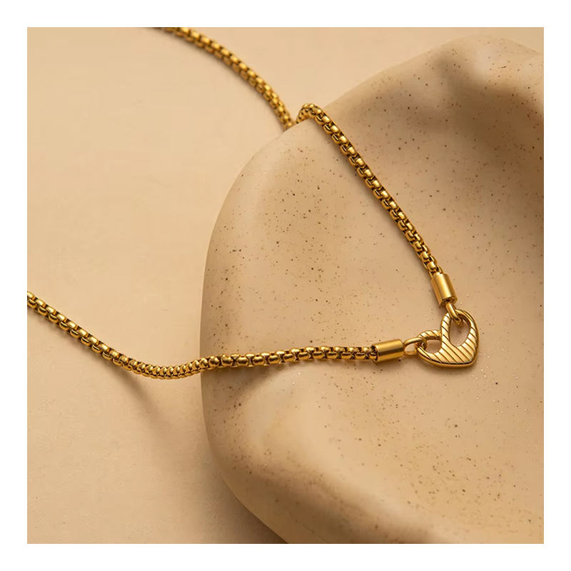 WZSN150 Wholesale Meaning Valentine's Day Gifts Necklace for Women Mom  Lover Heart Letter 316L Stainless Steel