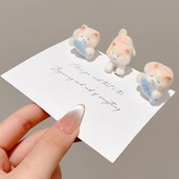 Nouvelles pinces à cheveux en peluche tendance, personnalisables, mignonnes, pour filles, pour franges latérales, cheveux rebelles, accessoires décoratifs pour cheveux