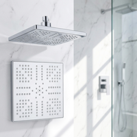 TM-3510 abs En Plastique chromé pas cher carré pluie tête de douche supérieure