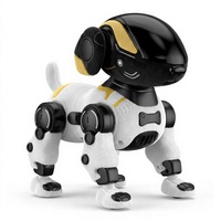 Intelligenter RC-Roboterhund aus Kunststoff, Ferngesteuertes Interaktives Haustier-Spielzeug für Kinder