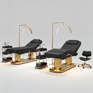 Cama Eléctrica Facial Negra de Lujo, Nuevo Modelo, Cama de Estética con 4 Motores, Cuero Sintético, Cama de Masaje para Spa - Product Image 4
